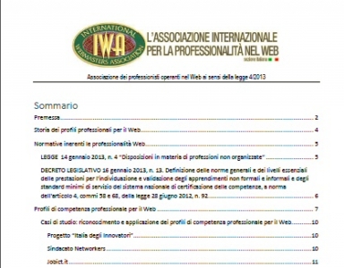 Audizione IWA Italy ad AgID per Competenze Digitali
